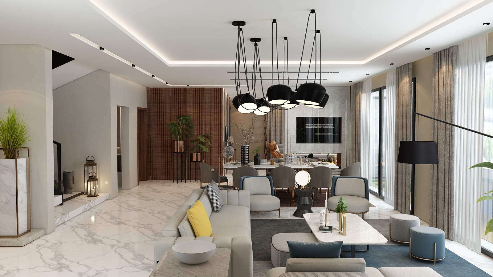 R+2 Fama – Architecte d’intérieur à Casablanca – Conception et aménagement intérieur d’immeuble moderne