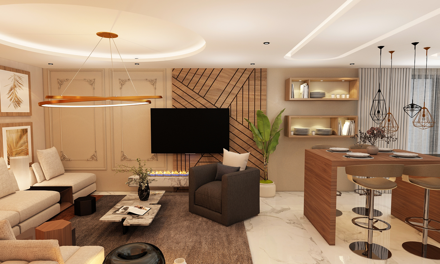 Villa Salah Victoria – Architecte d’intérieur à Casablanca – Aménagement et design intérieur résidentiel moderne et élégant