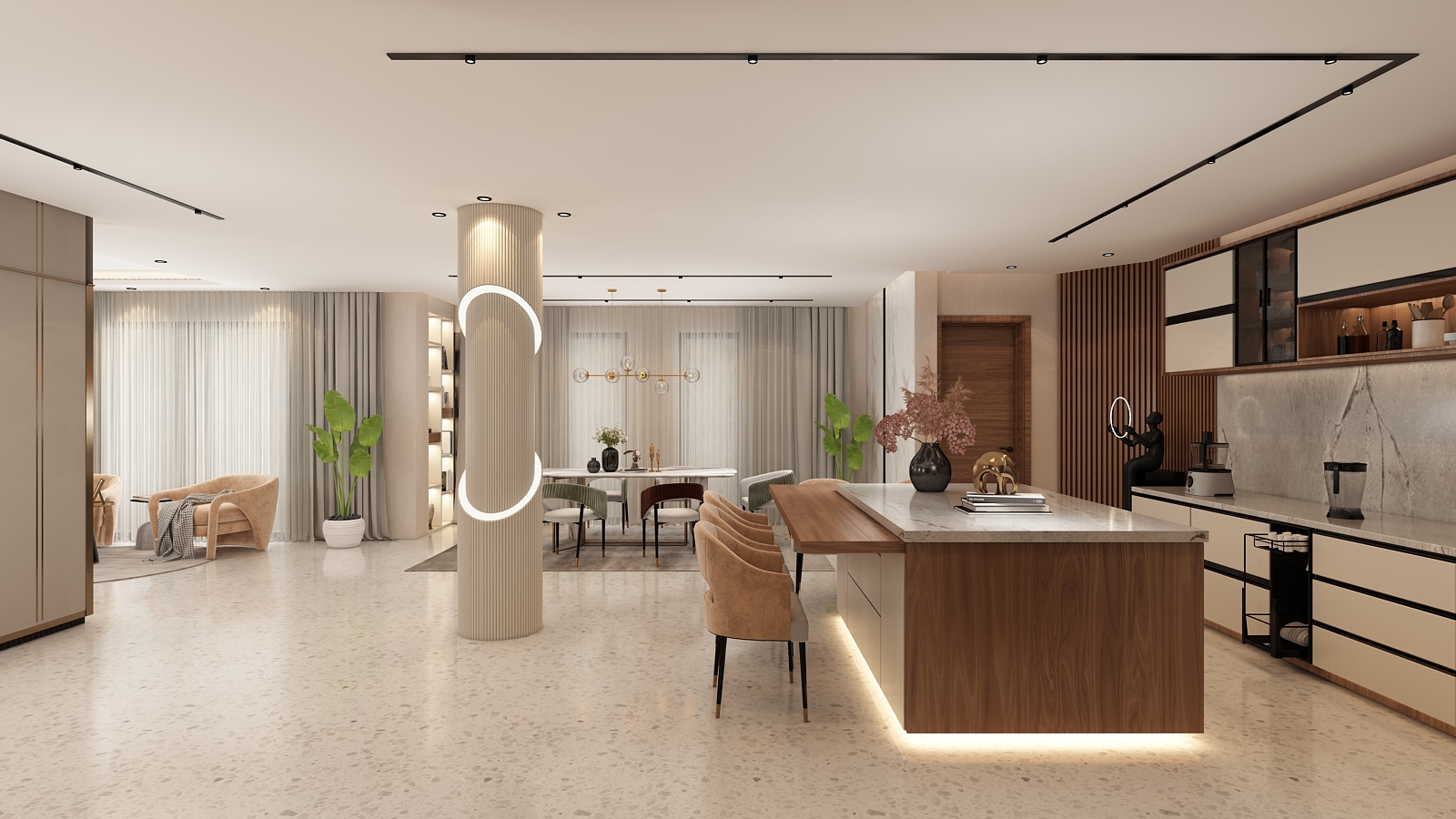 Villa Laarbi Alouchi – Architecte d’intérieur à Casablanca – Aménagement et design intérieur résidentiel moderne et élégant