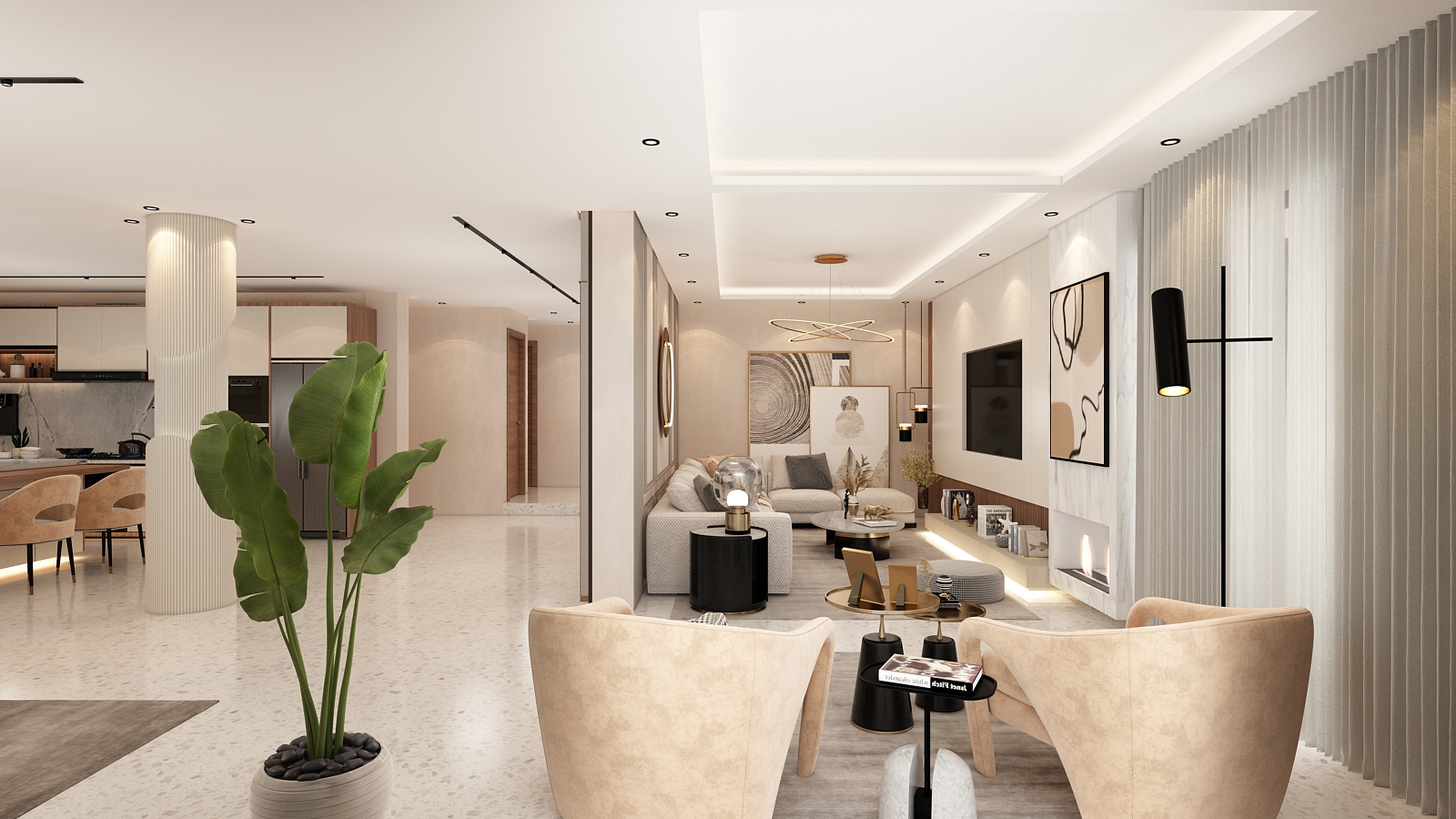 Villa Laarbi Alouchi – Architecte d’intérieur à Casablanca – Aménagement et design intérieur résidentiel moderne et élégant