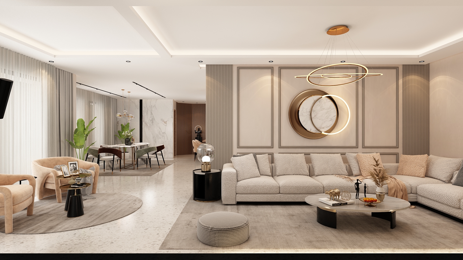 Villa Laarbi Alouchi – Architecte d’intérieur à Casablanca – Aménagement et design intérieur résidentiel moderne et élégant