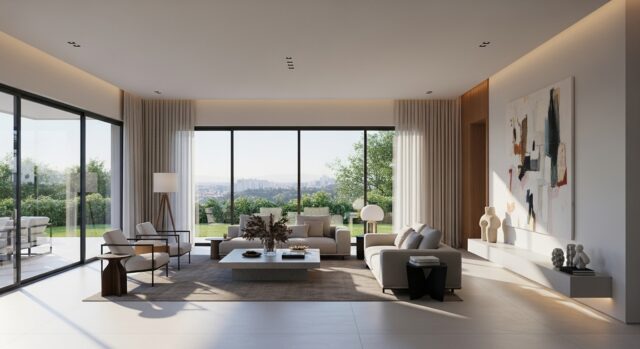 Aménagement intérieur villa Casablanca : guide complet moderne 2026 2 amenagement interieur villa Casablanca salon moderne amarchi3d.ma